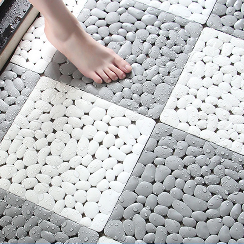 1 Non-slip Bath Mat Bathroom Patchwork Non-slip Mat Bathroom Toilet Waterproof Waterproof Mat Anti-fall Foot Mat