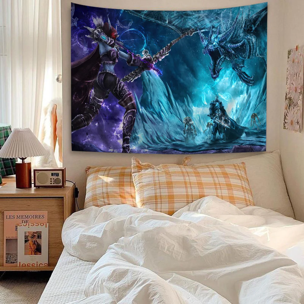 World of Warcraft Hippie Wall Hanging Tapestries for Living Room Home Dorm Decor Art Home Decor