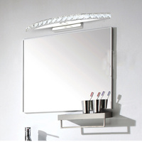 44cm Crystal Bathroom Mirror Light LED Waterproof Bath Wall Sconces Light Bar Pure Saving Eye Protection Flicker