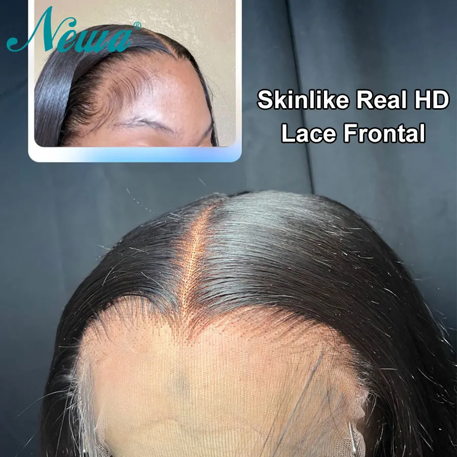 Newa Hair Real HD Lace Melt Skins 9x6 7X5 5X5 HD Lace Frontal Closure Pre Plucked Invisible Swiss HD Lace Closures Bleached Knot