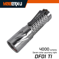 Maeerxu DF01  titanium 18650 battery  High power led flashlight High lumen powerful lantern
