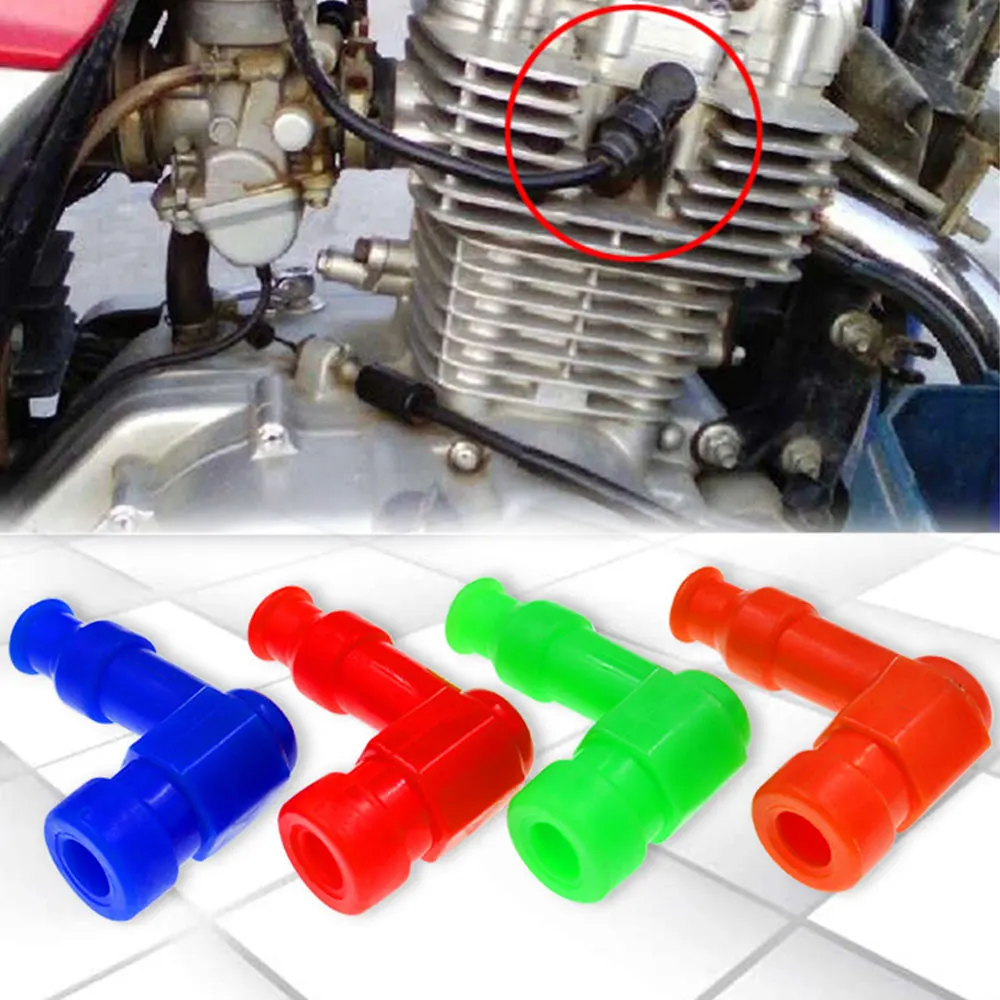 

Motorcycle Rubber Spark Cap ATV Dirt Bike Scooter Universal High Pressure Spark Plug Cap Quad Buggy Motorbike Spark Plug Caps
