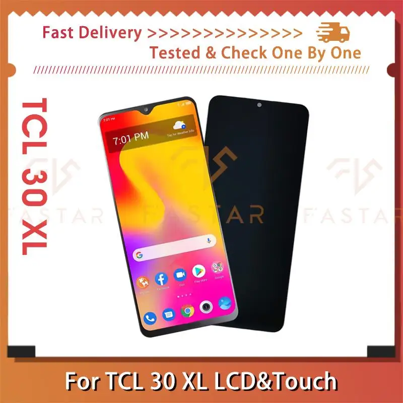 

6.82"Original For TCL 30XL lcd T671G T701DL LCD Display Touch Phone Digitizer Assembly Replacement Screen Tcl 30 XL lcd