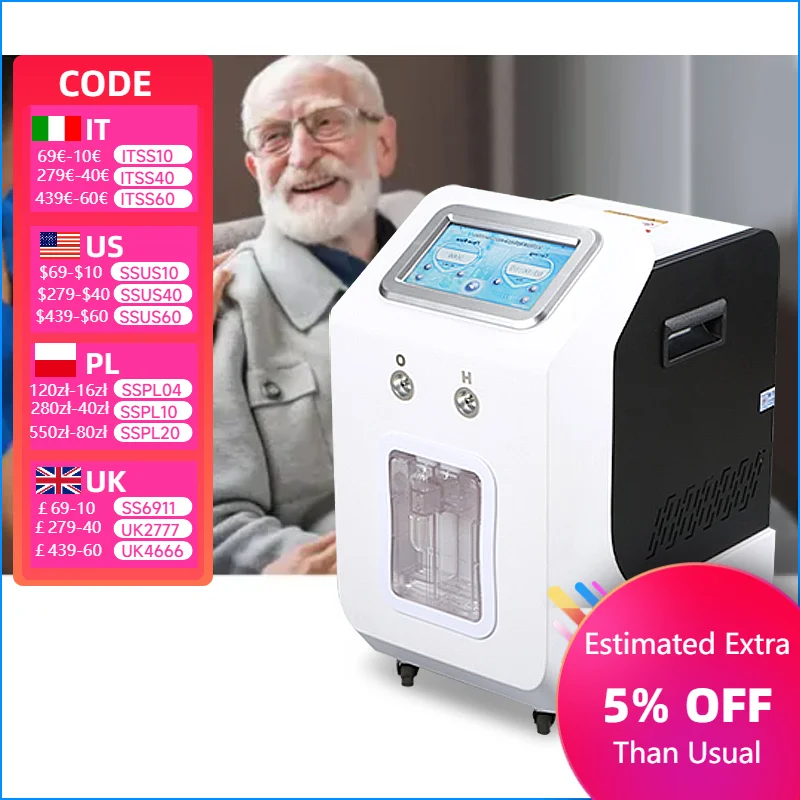 

Hydrogen Inhalation Machine Breathing1500ML 3000ML4500MLHydrogen Inhaler Generators PEM Tech Hydrogen Inhalation Device