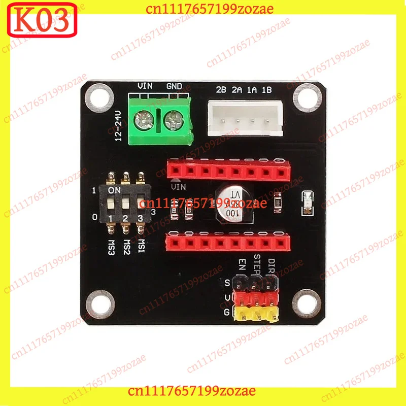 Two‑Phase Stepper Motor Drive Expansion Board A4988/DRV8825 for 3D Printer