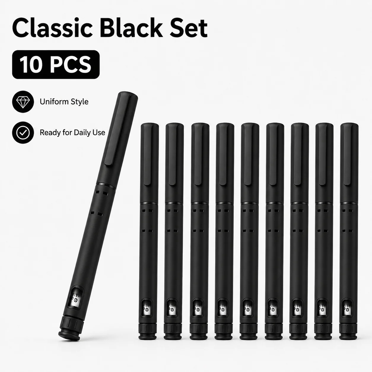 10PCS Set 3ml Insulin Injection Pens Disposable Adjustable Dose Injector Pens with Cartridge 10 Needle Tips for Home Travel Use