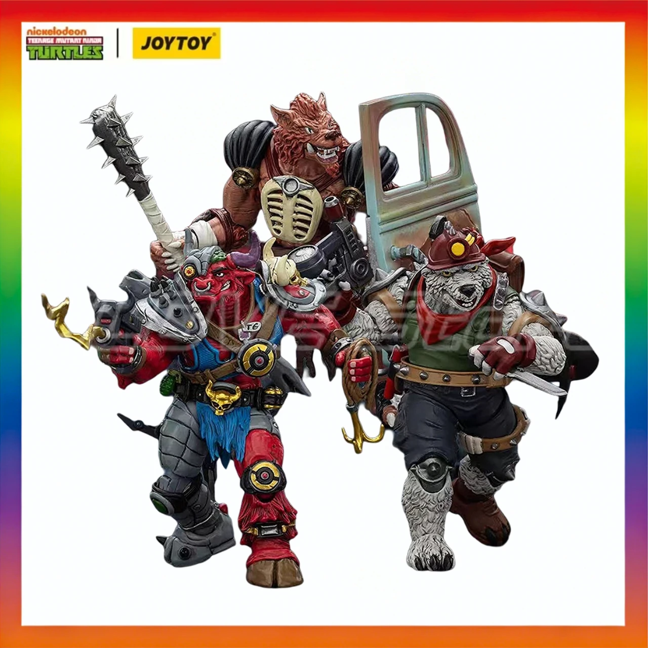 

Оригинальная экшн-фигурка JOYTOY TMNT-Groundchuck Dirtbag Rahzar 1/18, коллекция моделей, подарок