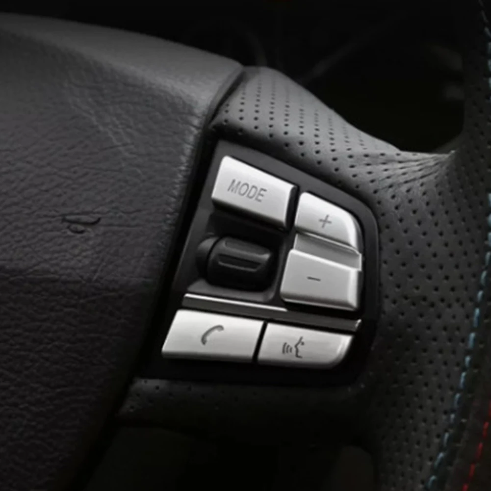 Easy to Apply Steering Wheel Buttons Cover Sticker for BMW 5 6 7 Series F10 F07 F06 F01 Resistant to Dust and Scratches
