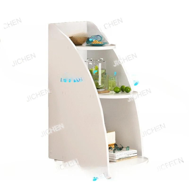 

JC Customizable Movable side cabinet, coffee table with wheels, living room, sofa side cabinet, edge corner, bedroom simple stor