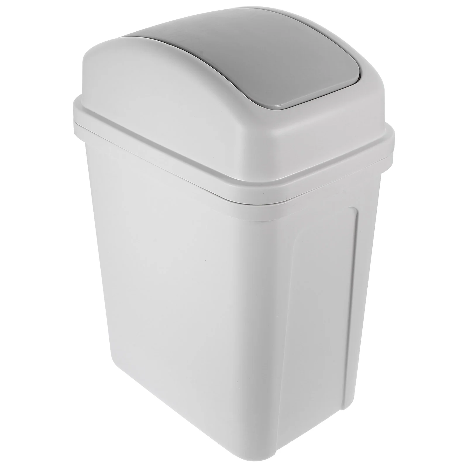 Shell Trash Cans Shake Lid Garbage Bags Small with Flip Decorative Bathroom White Office Laundry Hamper