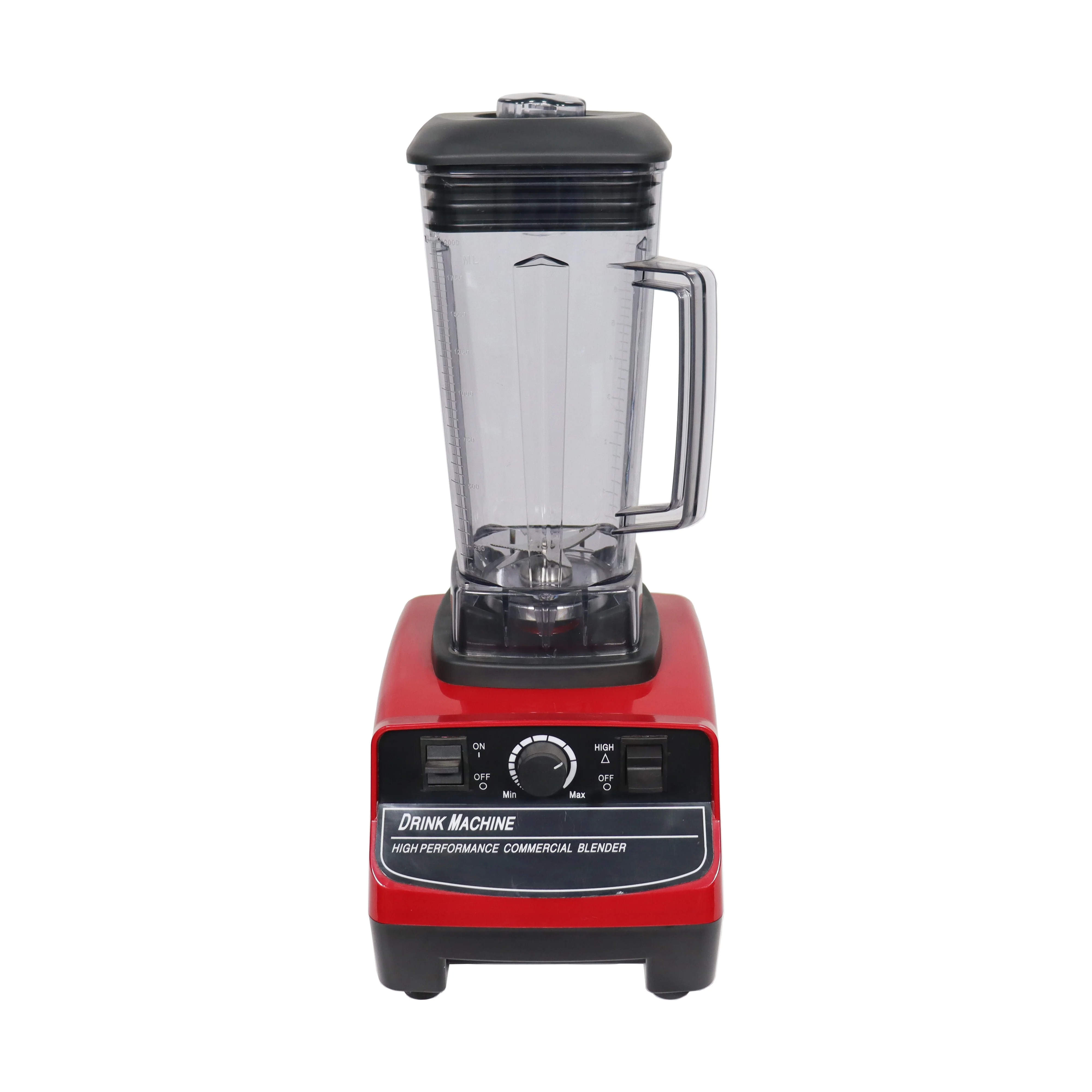 Red Variable Speed 2L Capacity Low-noise Home & Hotel Use@Heavy Duty Commercial Blender Electric Plastic