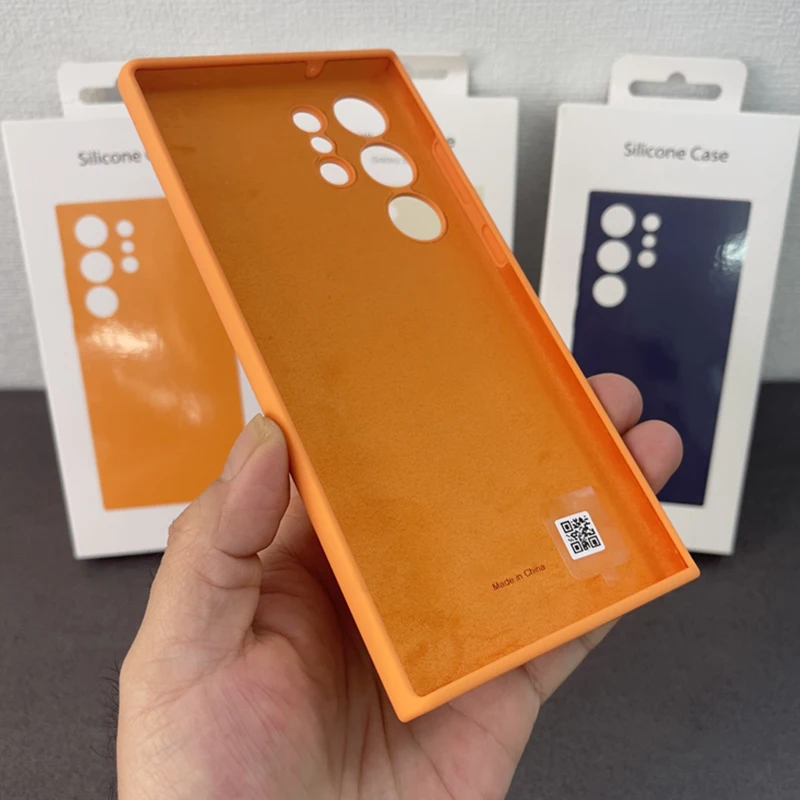 For Samsung Galaxy S23 Ultra Case High Quality Soft Silicone Cover Silky Touch Protective Case For Galaxy S23Ultra 5G Case