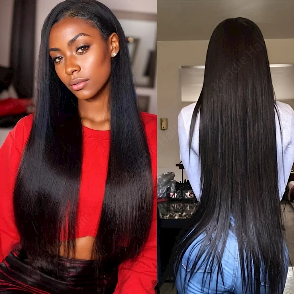 

40 INCH Human Hair closure wig 100% Lace Frontal Wig 4x4 5x5 Straight Wigs For Women Choice 30 40 Inch Brazilian Cheap Glueless