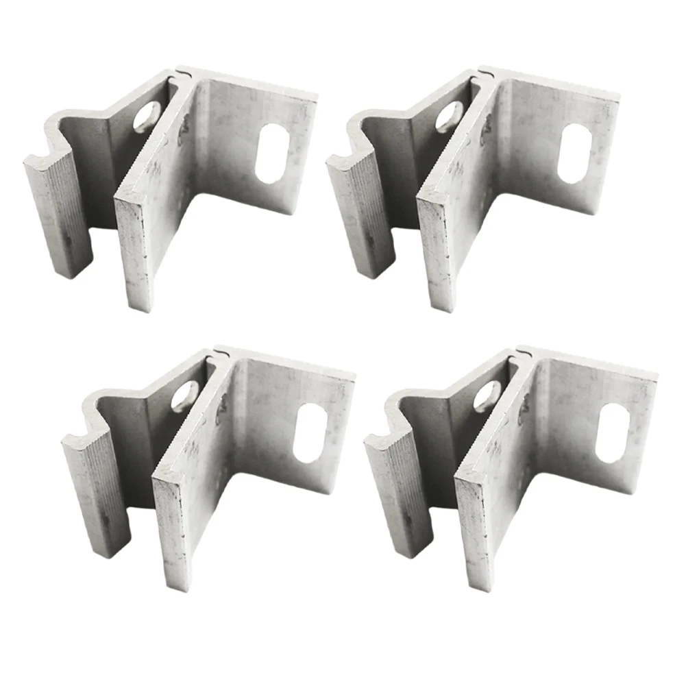 

4 Aluminum Alloy Photovoltaic Fixtures with Screw Kit for Secure Installation on Various Roofing Surfaces Including Tiles