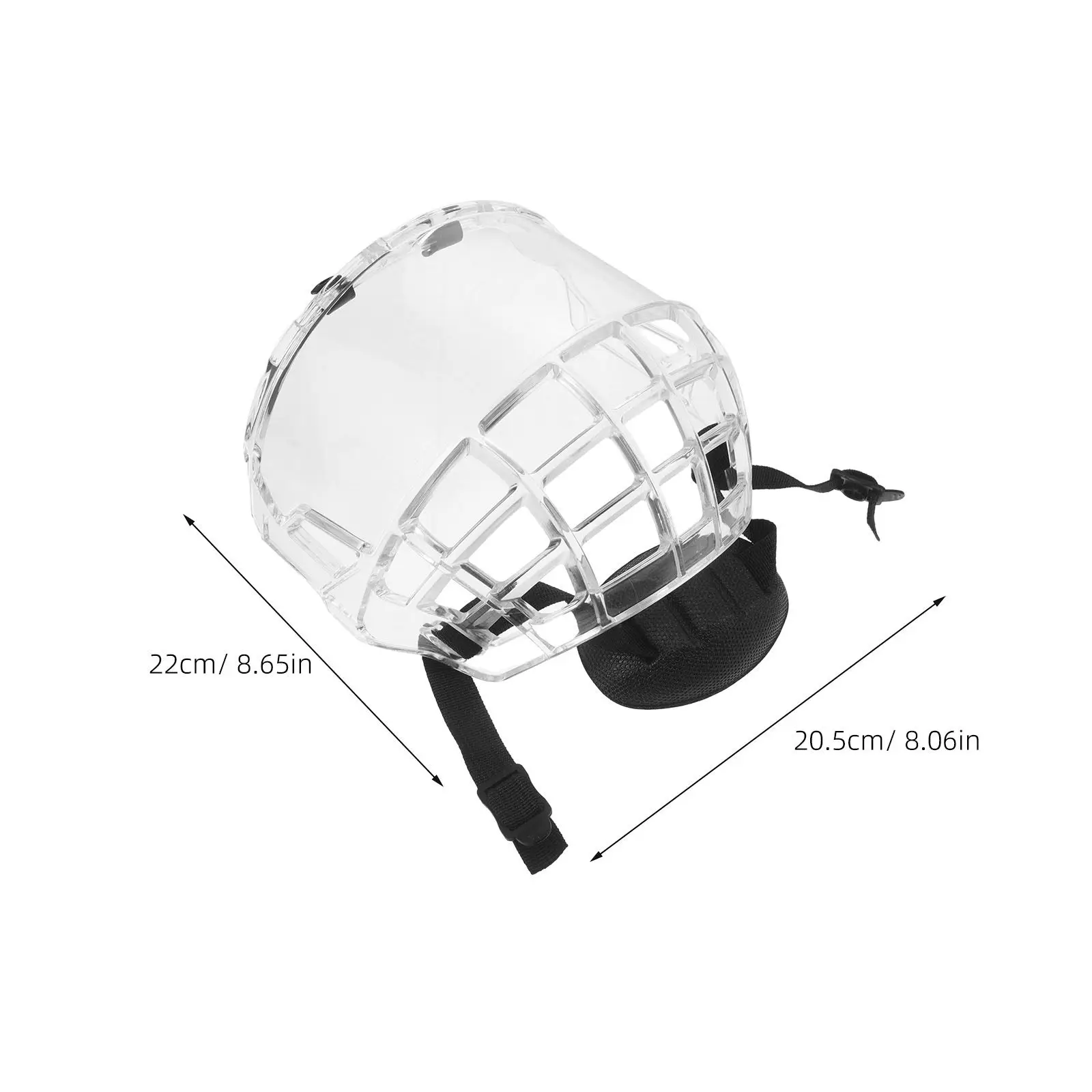 1Set Resistant Hockey Visor Attachment Clear Fog Replacement Hockey Face Mask Shield Impact Ice Protective