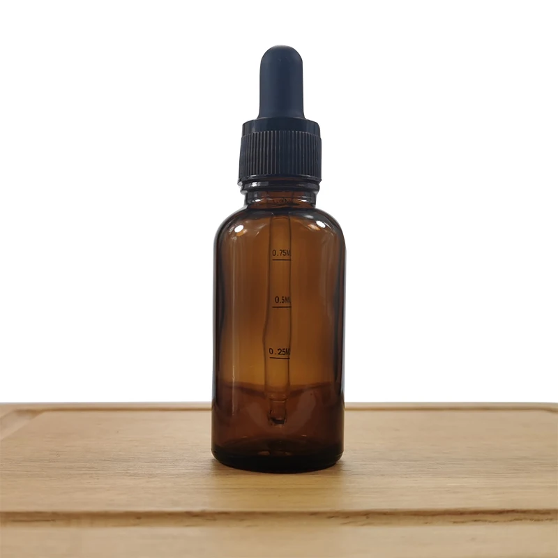 10 Stück/Set Glasflasche Bernsteinfarben für Öle, Parfümflakon mit Skala, UV-Schutz, Aromatherapie-Flüssigkeitspipettenbehälter, nachfüllbar – Detail 8