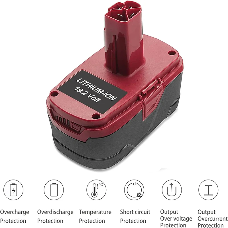 For CRAFTSMAN C3 6000mAh Battery 19.2Volt Li-Ion Power Tool Battery 11374 11375 130285003 CRS1000 10126 L30 Replacement Battery