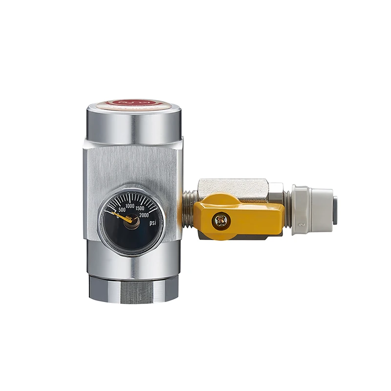 

Aluminum Alloy Gas Regulator For Special Gas Dual Stage Portable Gas Chromatograph Decompression Regulator