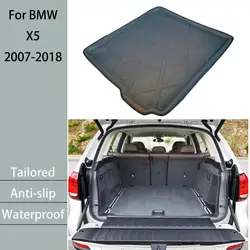 For BMW X5 E70 F15 5-Seater 2007 2008 2009-2015 2016 2017 2018 Car Rear Trunk Mat Tailored Cargo Liner Boot Floor Tray Carpet 3D