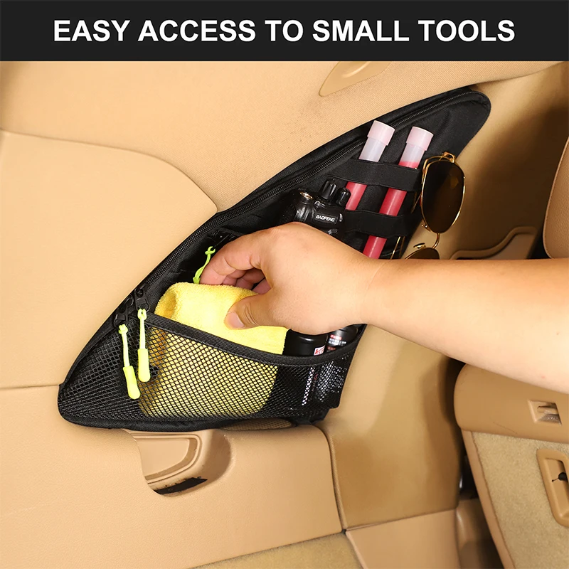 

For Porsche Cayenne 2011-2017 Oxford Cloth Black Car Trunk Side Window Storage Bag Cargo Tools Tidying Package Car Accessories