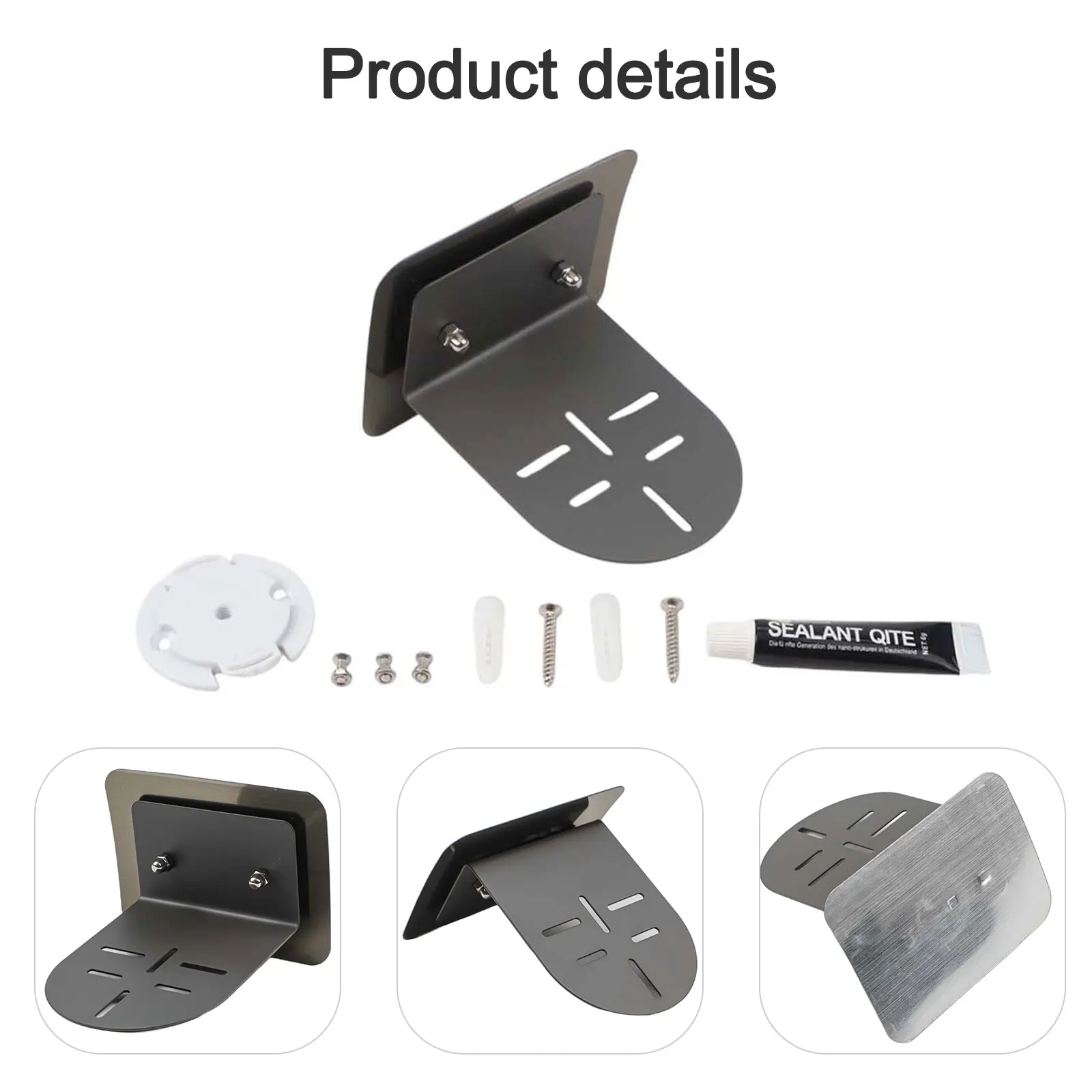 For Xiaomi Indoor Camera Mount Bracket with Screws for Wall and Ceiling Installation Supporting Monitoring Rack
