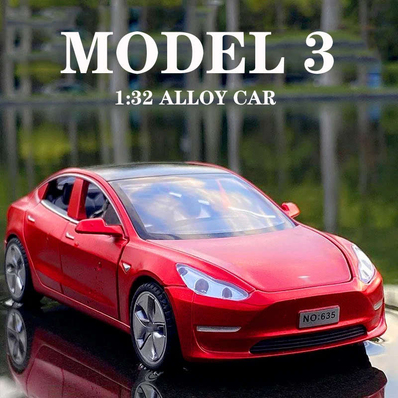 1:32 Simulation MODEL 3 Alloy Car Model Diecasts & Toy Vehicles Car Decoration Kid Simulation Toys For Children Gifts Boy Toy