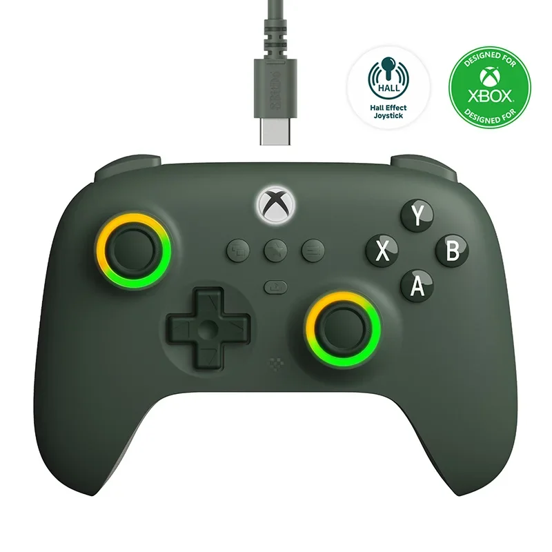 

8BitDo Ultimate C Wired Gaming Controller for Xbox, RGB Lighting Fire Ring and Hall Effect Joysticks, Windows 10/11