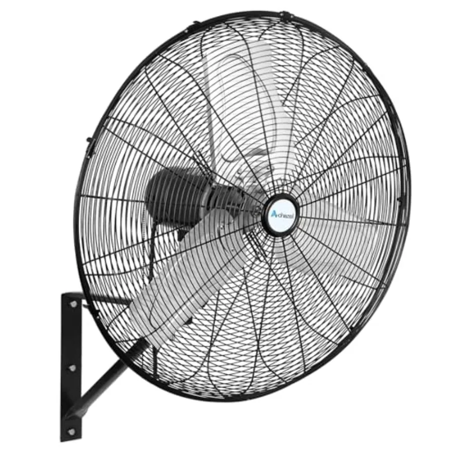

Промышленный настенный вентилятор 6500 CFM, 24 дюйма, 3 скорости, высокоскоростной, осциллирующий, для гаража, мастерской, склада