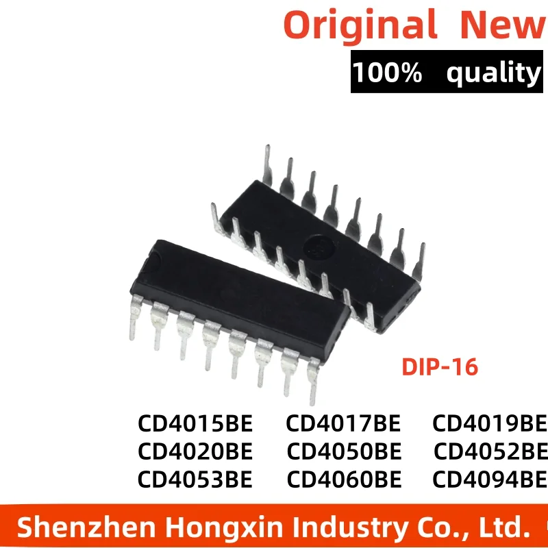 10 Pieces CD4015BE 4017 4019 4020 4021 4060 4026 4094 4040 4029 DIP16 Dual Shift Register Logic IC