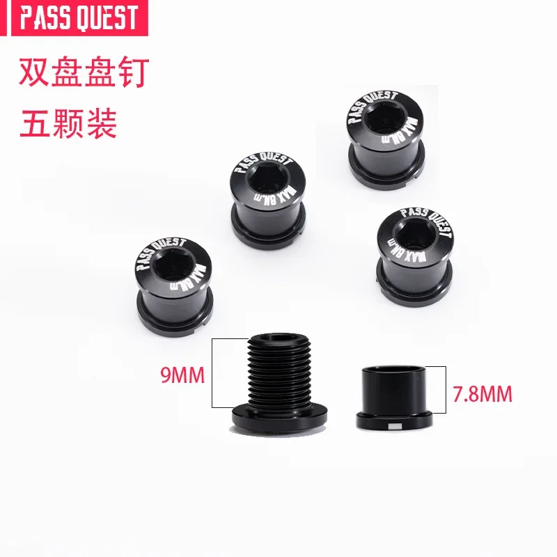 PASS QUEST Dubbel Kettingblad 110bcd 5 bouten 46/33 T 48/35 T 50/34 T 52/36 T 53/39 T 54/40 T Fiets Kettingwiel voor Shimano SRAM Crank