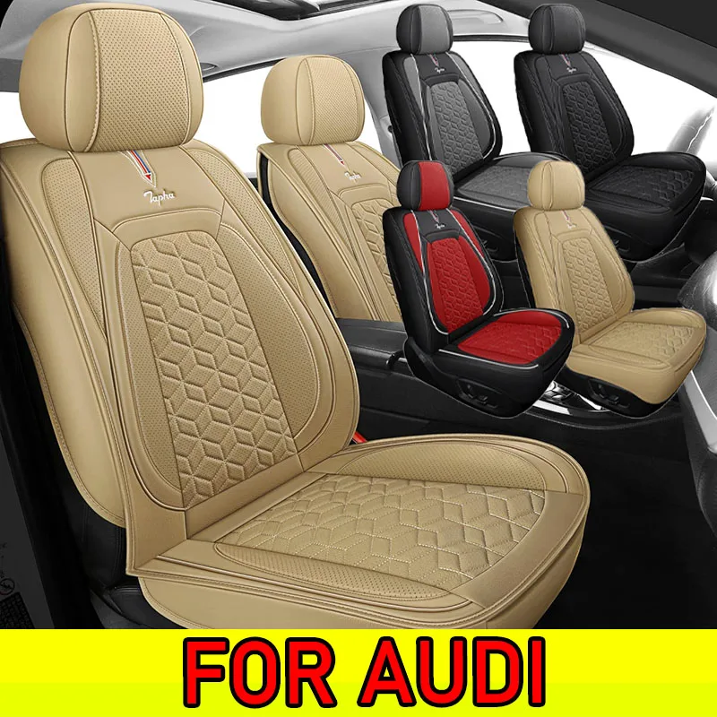 

FOR AUDI Car seat cover waterproof artificial leather wear-resistant soft and comfortable full wrap 5 seat cover