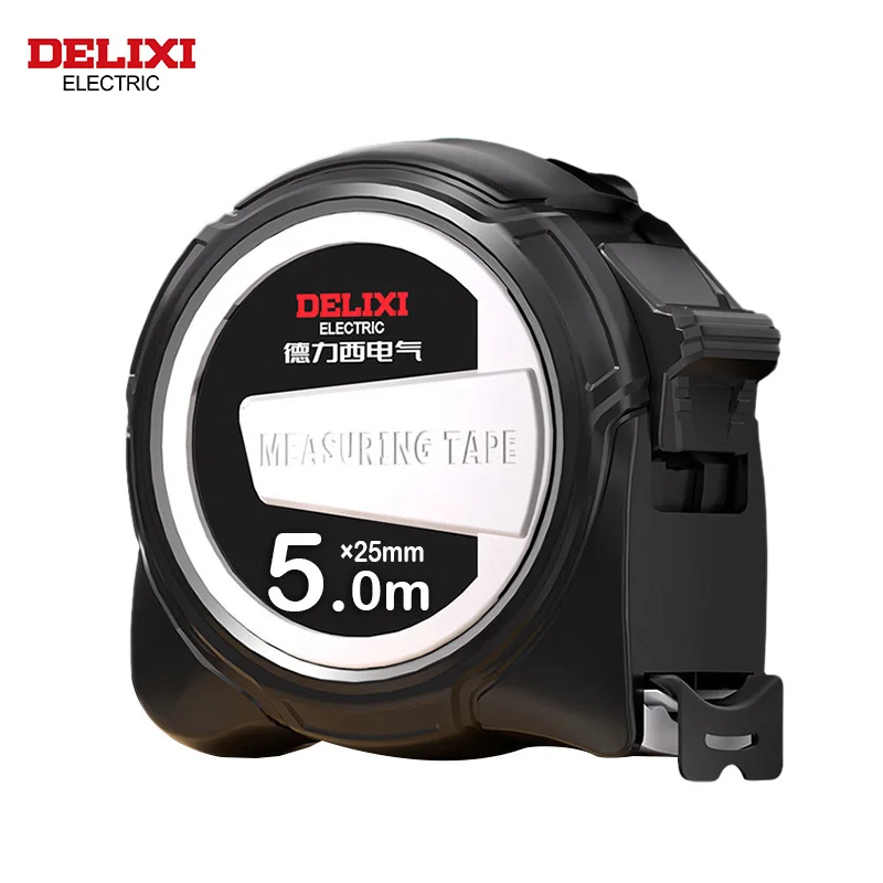 DELIXI ELECTRIC Tape Measure,5M*25MM/5M*19MM ABS Thickened Hard Anti Drop Shell Durable Meter Ruler Box Ruler for Household