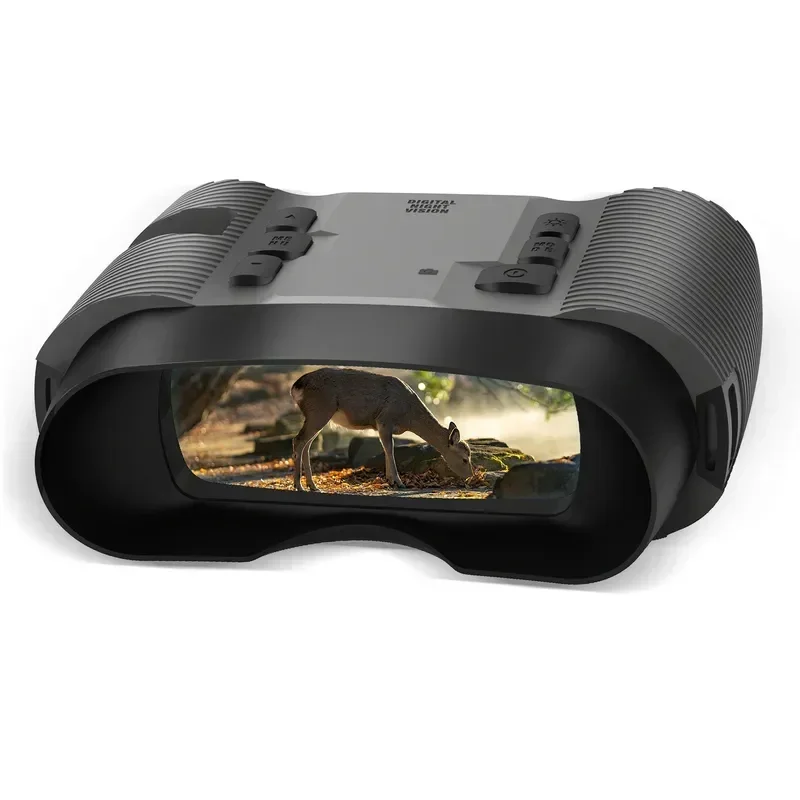 BNV21 Binoculars Camera 3''Screen 5X Optical Zoom Infrared Dual IR Range 500Yard Rechargeable with 2000mAh Battery for Hunting