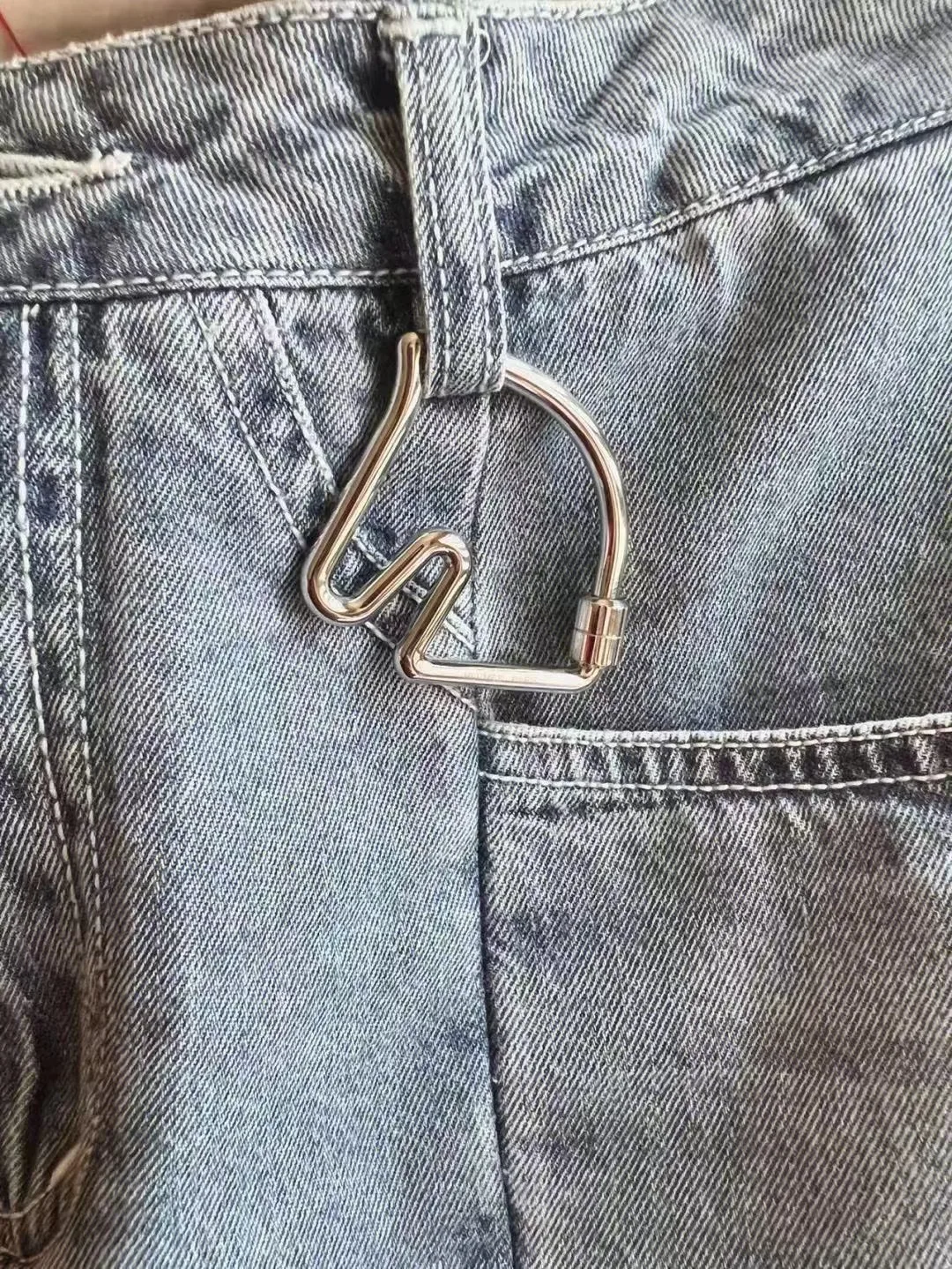 سحر حقيبة رأس الحصان مناسبة للحقائب سلسلة مفاتيح Cheval مشبك زخرفي حقيبة حزام الكتف حقيبة قلادة H سلسلة مفاتيح عالية السرعة #3