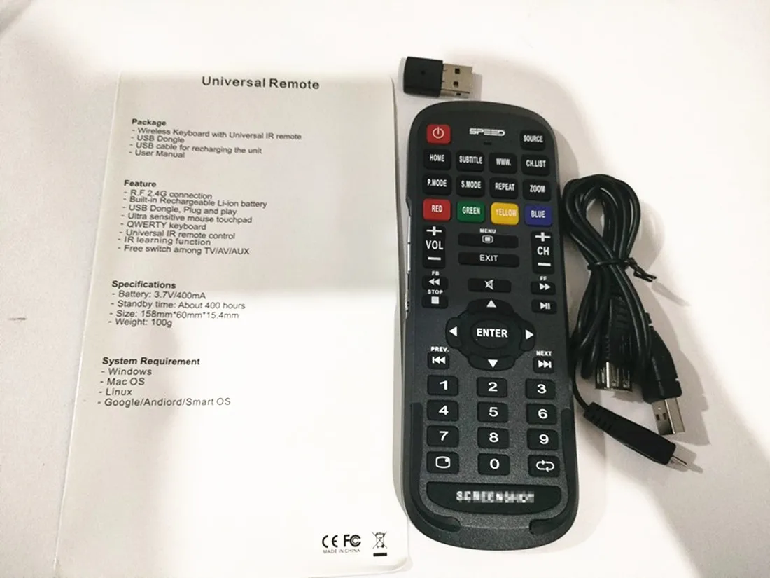 

Suitable for SCREENSHOT 2.4G Wireless Mouse Remote Control