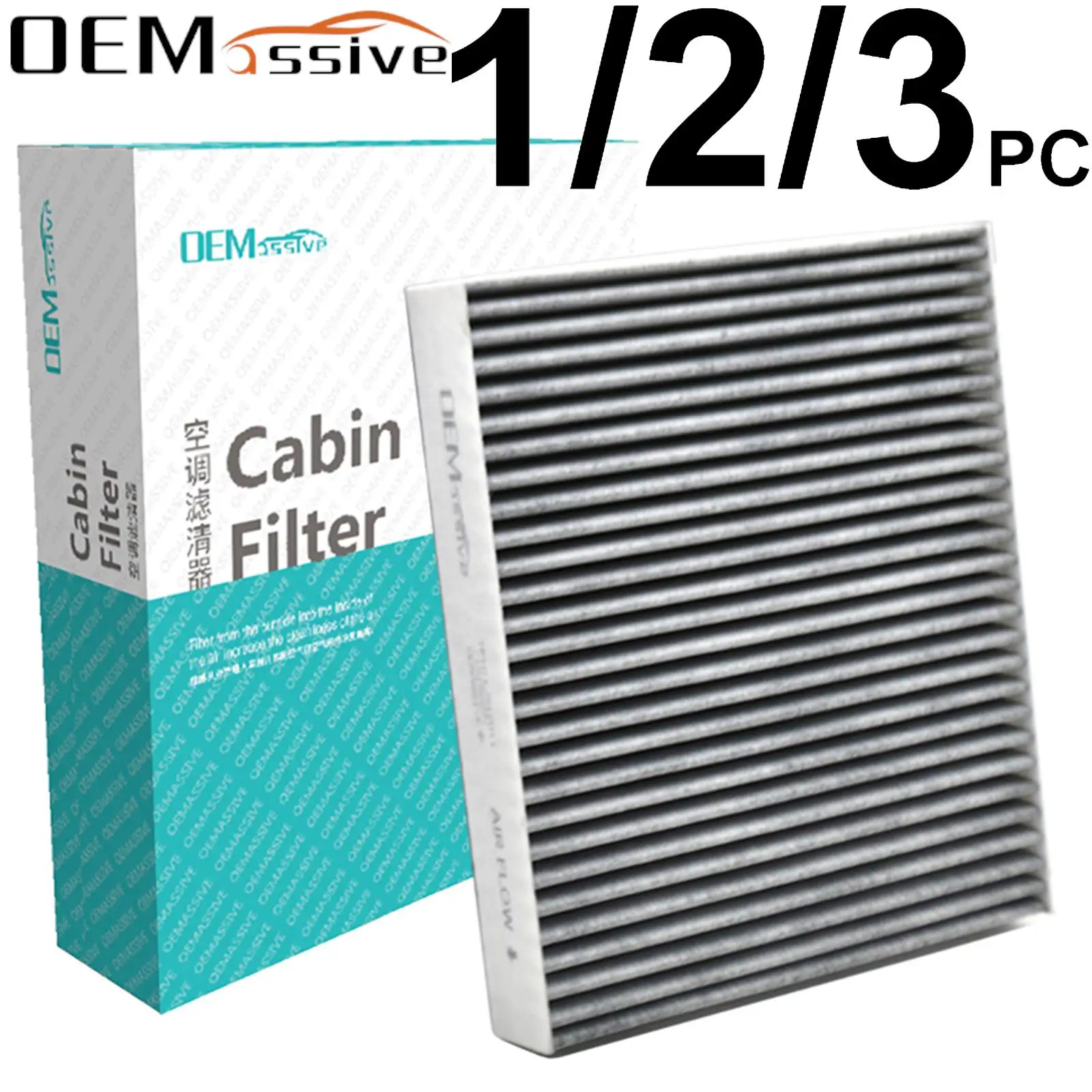 Car Pollen Cabin Air Filter Includes Activated Carbon For Ford Focus 2 3 Galaxy Kuga Mondeo Mk4 C-Max S-Max 1315687 1494697