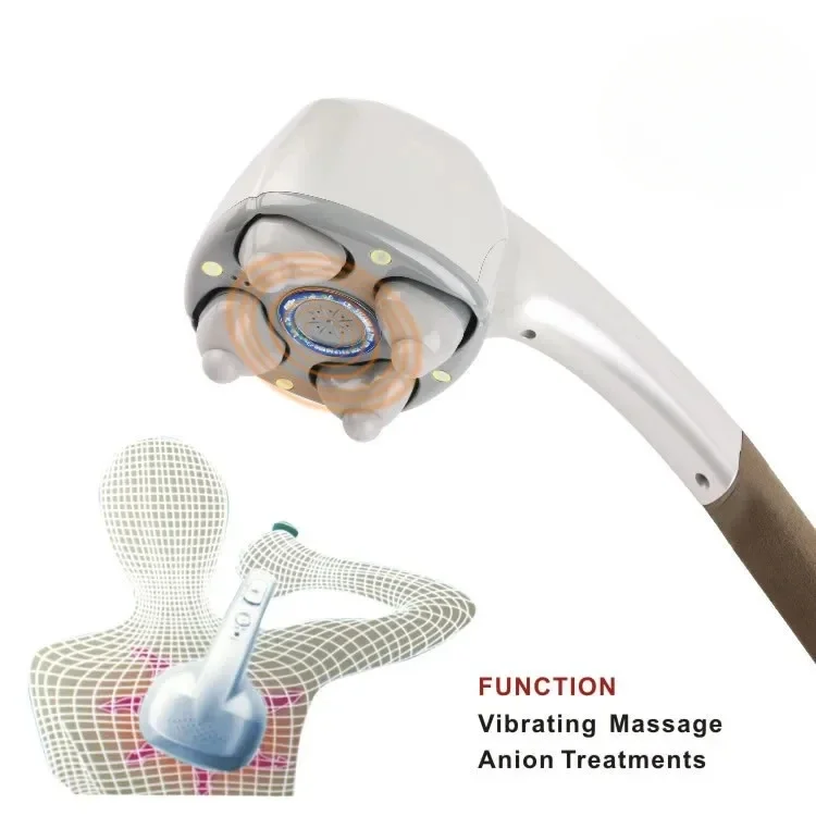 

Handheld infrared deep tissue massage hammer for back and shoulder pain, used to relieve muscle pain, limited time special offer