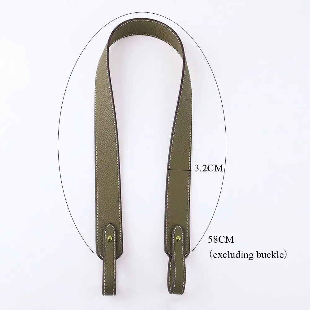 Fashion PU Leather Bag Strap Solid Color Replacement Handbag Belt Wide Adjustable Shoulder Bag Strap Women