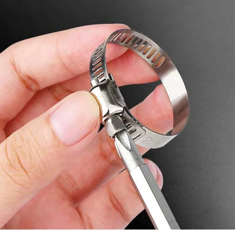 50/60/90pcs fascette stringitubo fascette stringitubo 8mm-44mm fascette stringitubo in acciaio inossidabile Set Clip per tubi automobilistici