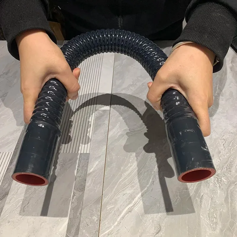 ID30-50MM خرطوم سيليكون من أسلاك الفولاذ، خرطوم مبرد السيارة الداخلي، أنبوب فلتر الهواء، أنبوب سحب الشاحن التربيني أجزاء جنرال موتورز السوداء