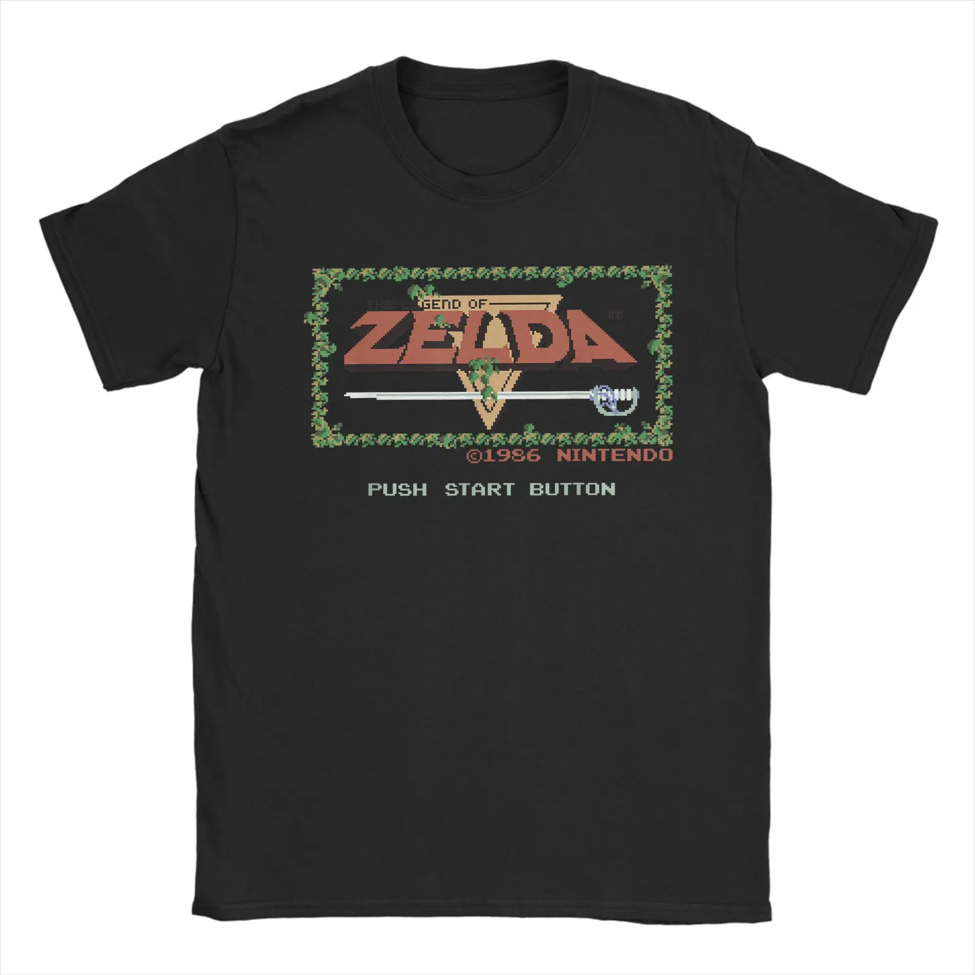 Camiseta Legend of Zeldas para hombre, camiseta informal 100% de algodón, camiseta con cuello redondo, ropa de manga corta para verano