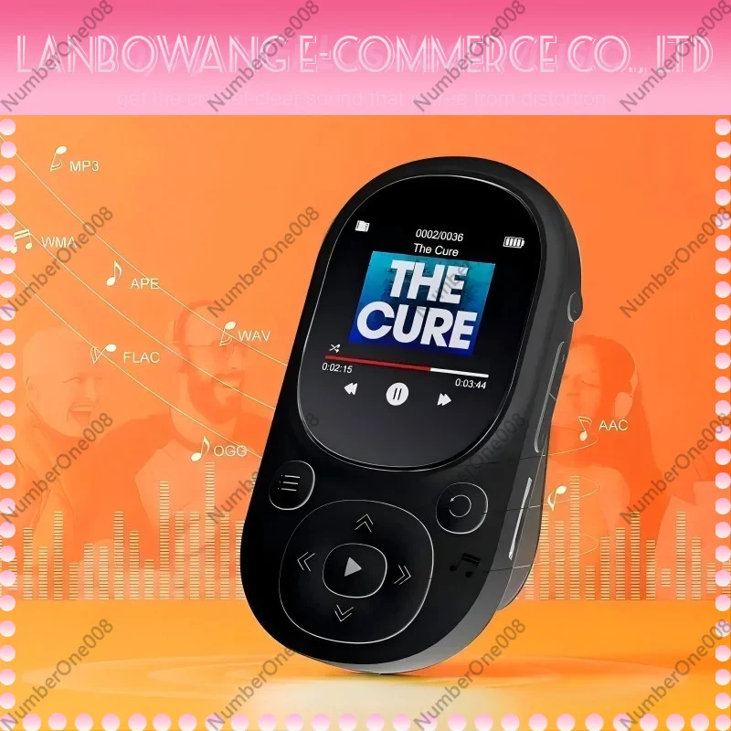 Mini Clip-on Bluetooth MP3 Player Portable Clip Music Player Student Special Mini MP4 Player for Sports Running