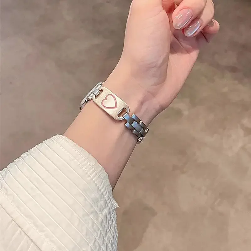 

Metal Strap Cat Compatible iWatch Strap 38mm 40mm 41mm 42mm 44mm 45mm 49mm Fashionable Handmade Strap