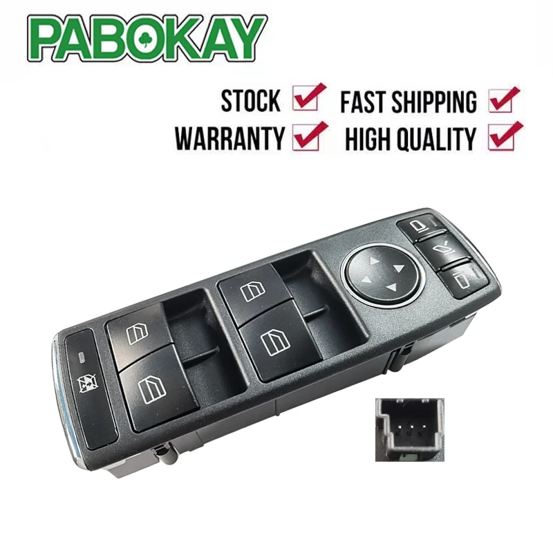 Front Left Power Window Master Control Switch For Mercedes Benz C200 C260 E260 E300 GLK300 A2049055402 2049055402 A 204 905 5402