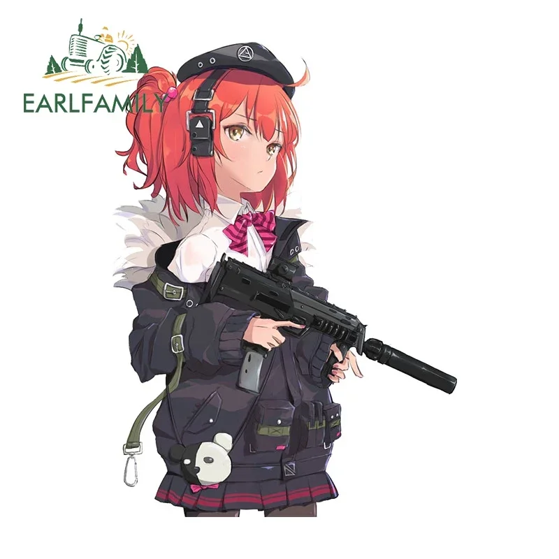 

EARLFAMILY 13 см X 9,7 см милая девушка MP7 Автомобильная наклейка устойчивая к царапинам креативная наклейка на лобовое стекло для ноутбука скейтборда гоночный Декор