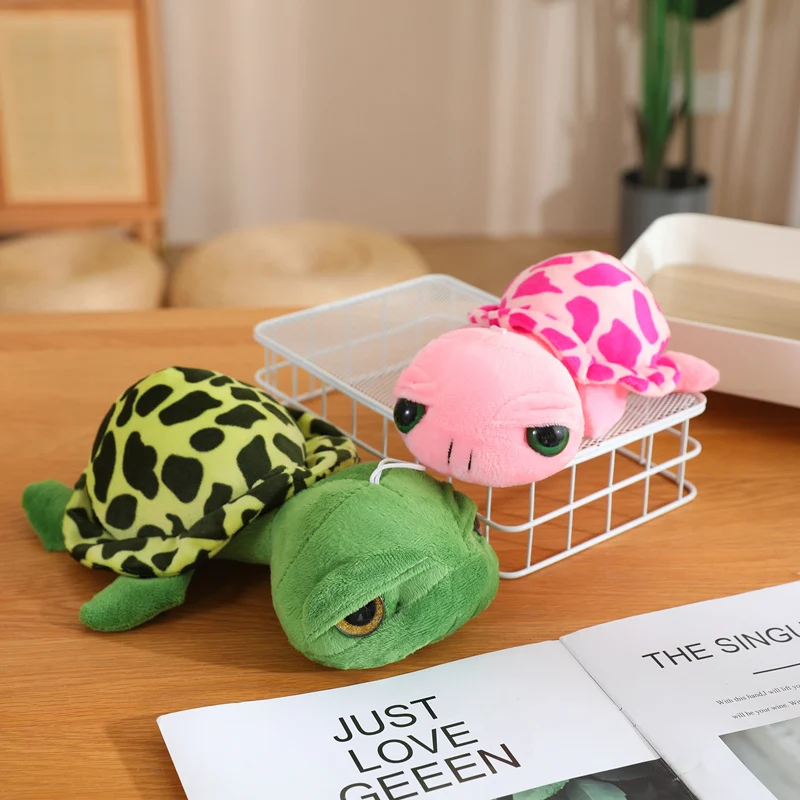 

Новинка! Плюшевая игрушка-черепаха с большими глазами, 20-30 см, зеленая, розовая, для детей, девочек, подарки, декор для дома