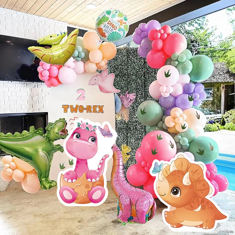 60/91cm Dinosaur Theme Cardboard Dinosaur Birthday Party Cutouts KT Board DIY Decor Baby Shower Jungle Safari Party Backdrop