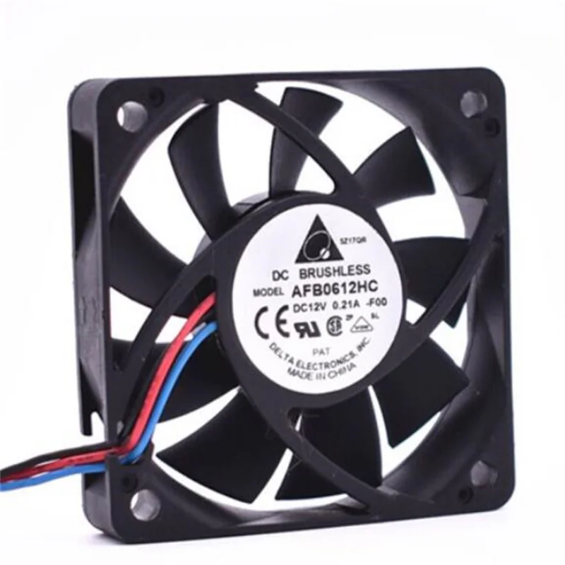 

Original delta AFB0612HC 6cm 6013 12v 0.21a 2/3 wire cooling fan