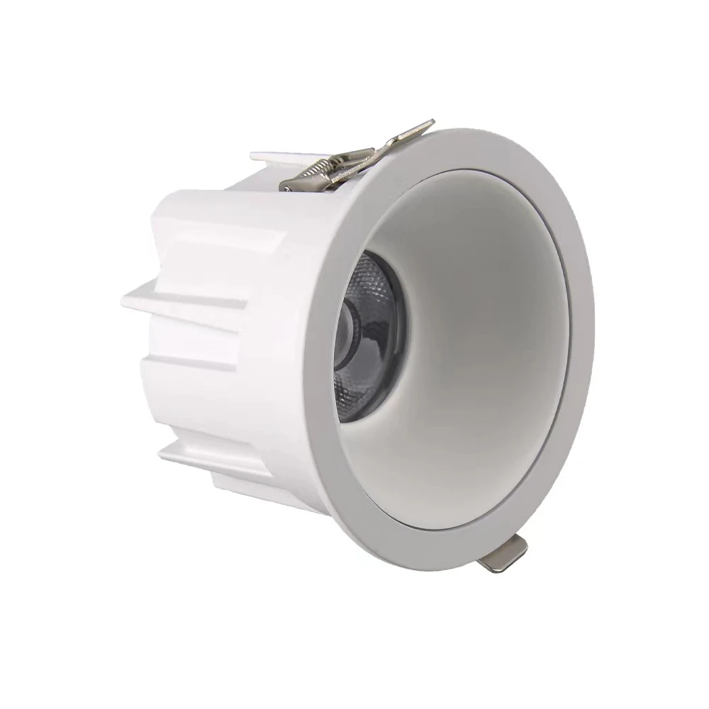 Round embedded IP65 Down light Hotel Indoor Lighting housing supermarket Recessed 12w Led Downlights