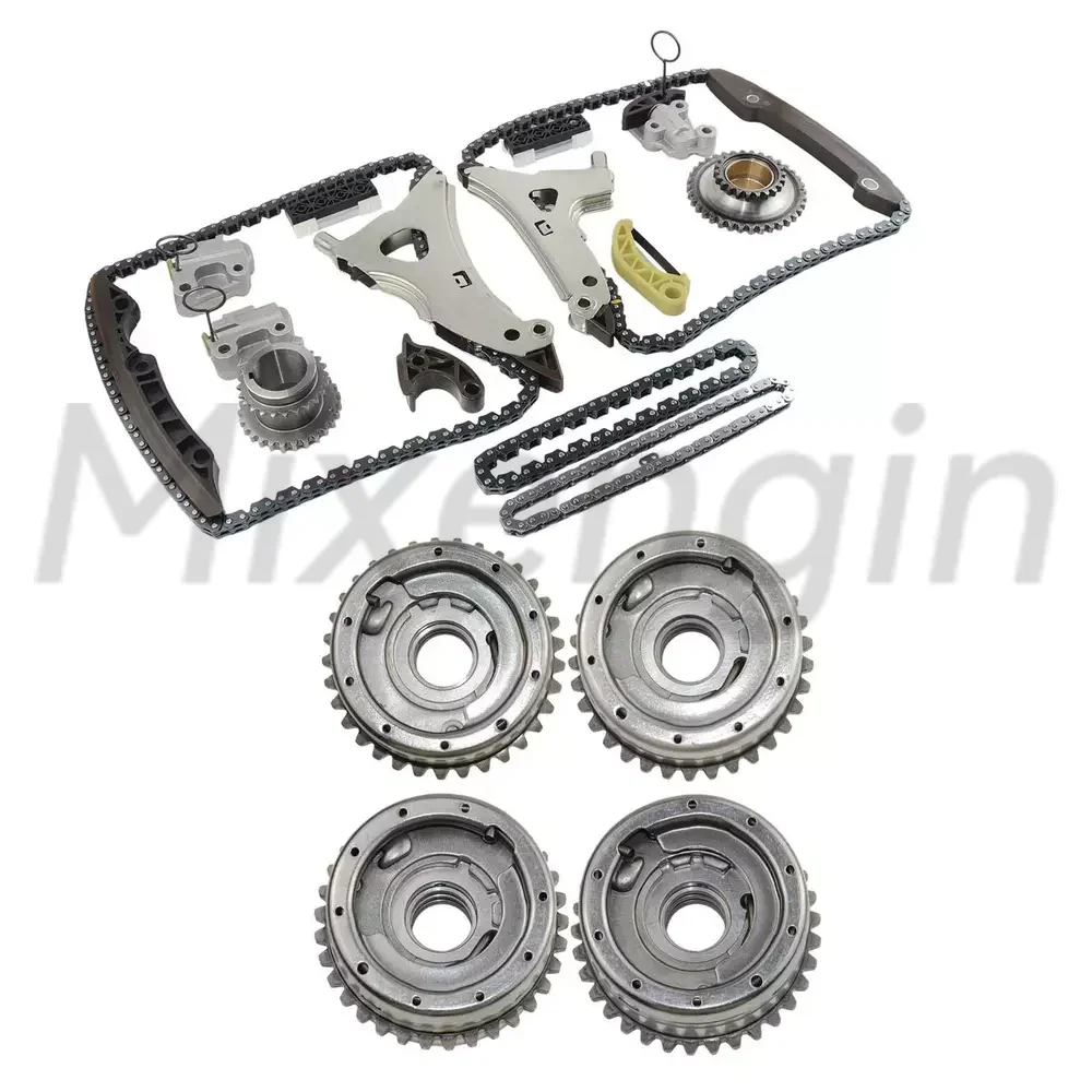 Engine Timing Chain Kit With VVT Gear for 2008-2020 Mercedes-Benz 3.0 3.5 L T V6 M276 C300 C350 C400 C43 C450 CLS400 CLS350 E300